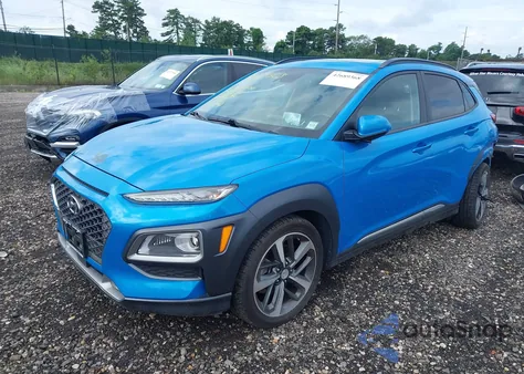 2018 Hyundai Kona Ultimate z USA, uszkodzony, nr VIN KM8K5CA52JU080963